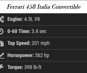 Ferrari 458 Italia (24hr rental - restrictions apply)